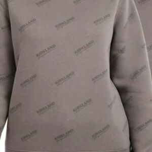 Kirkland Signature Unisex Crew Sweatshirt Grey Pullover